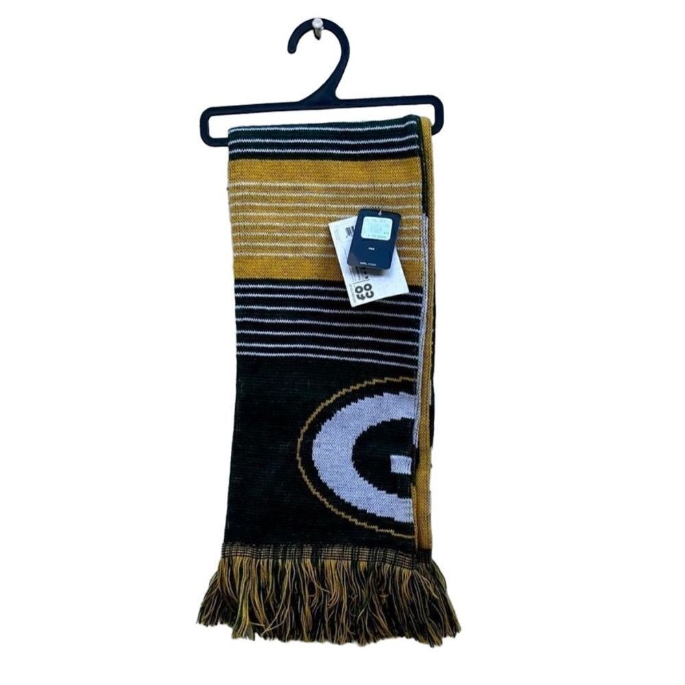 FOCO Reversible Scarf One Size Green Bay Packers NFL Big Logo Neck Warmer New